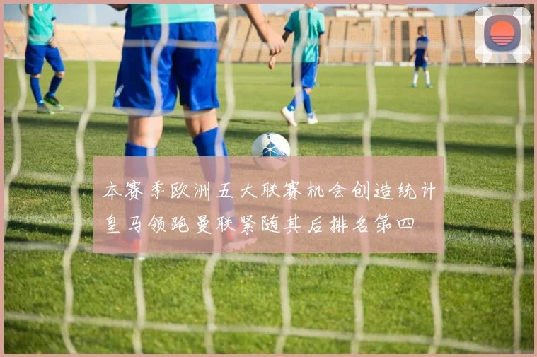 本赛季欧洲五大联赛机会创造统计皇马领跑曼联紧随其后排名第四